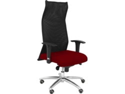 Silla de Escritorio Ejecutiva PYC Sahuco Rojo con ruedas antiarañazos (Brazos Ajustables - Malla)