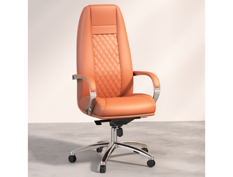 Silla de Oficina Ergonomica con Ruedas y Reposabrazos - Manga Marrón ICONIK INTERIOR