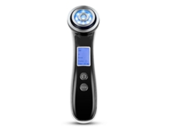 Dispositivo de radiofrecuencia LED Dispositivo de belleza facial ultrasónico Removedor de arrugas multifuncional.Negro YEMAESRE