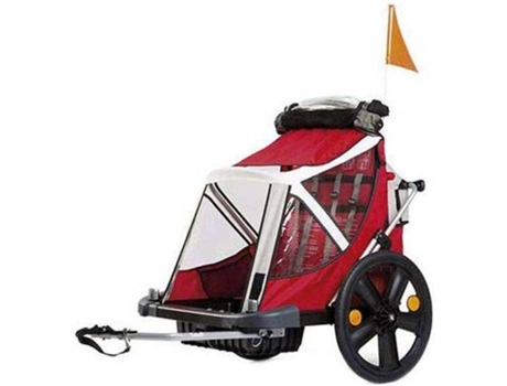 Remolque para Bicicleta BELLELLI 2 Niños (1.5x1.5x1.5m - Rojo)