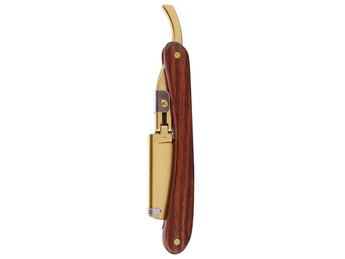 Vlrla-classic Foldable Barbeiro Shaver Com Wooden Cabo