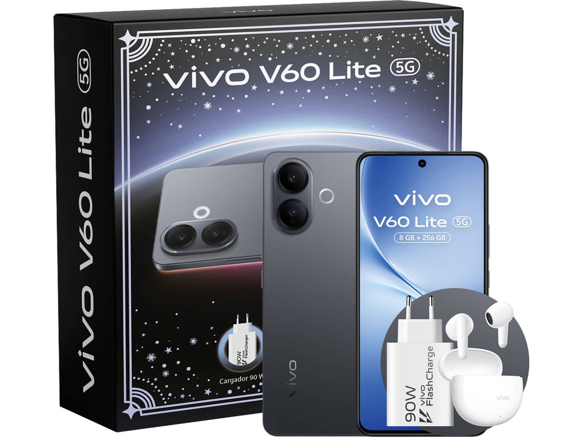 Bundle Smartphone VIVO V60 Lite 5G (6.77'' - 8 GB - 256 GB - Negro)