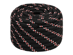 Cuerda De Barco Polipropileno Negra 20 Mm 100 M
