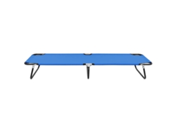 Tumbona | Tumbona De Exterior | Silla Plegable Acero Azul Wsd461417