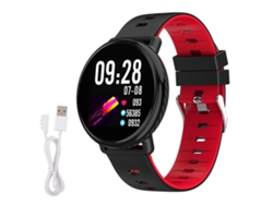 Reloj Inteligente K1 Con Monitor De Frecuencia Cardíaca Y Sueño, Resistente Al Agua Ip68, 1,3 Pulgadas (negro Y Rojo)