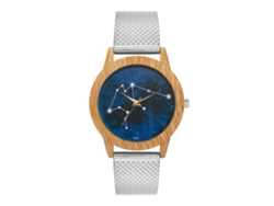 Reloj De Pulsera Unisex De Cuarzo Con Esfera Redonda Y Correa De Silicona (plateado)