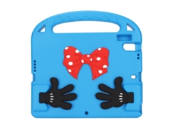 Bonita funda de espuma EVA para tableta con asa, resistente a impactos, azul para iOS (dorado claro)