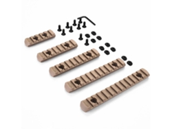 Vlrla-conjunto De Rieles Mlok Picatinny De Nailon 5/7/9/11/13 Ranuras 65/85/105/124/144mm Con Llave Allen