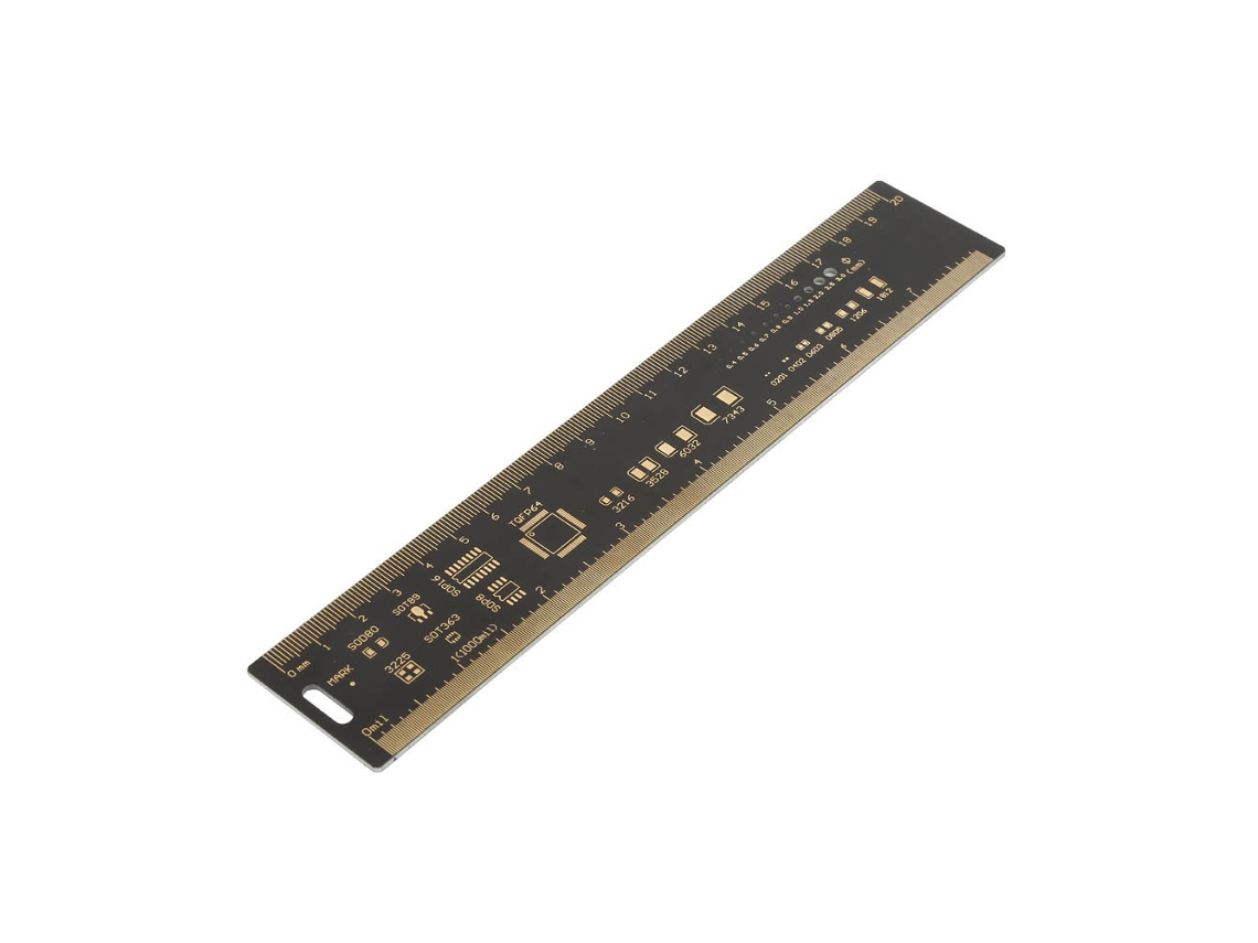 Regla Multifuncional De 20 Cm Para Placas De Circuitos Impresos, Ideal Para Ingenieros Electrónicos.