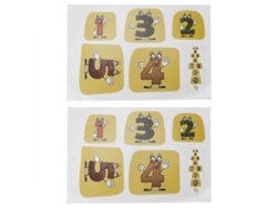 2 Juegos De Pegatinas Decorativas De Pared, Juego Educativo Digital De Cuadrícula De Salto Para Preescolares
