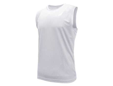 Camiseta sin Mangas de Hombre para Running JOLUVI Shock Blanco (3XL)