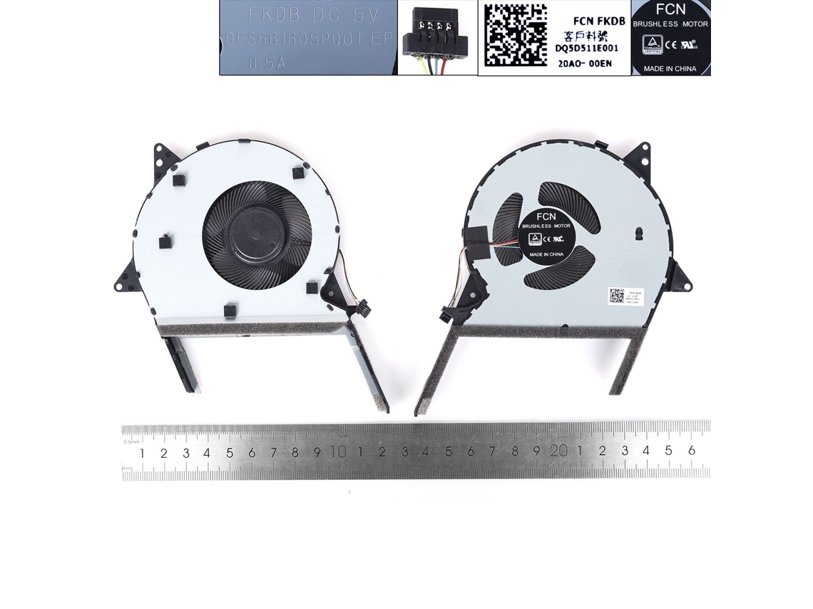 Ventilador De Notebook Asus X570u X570l X570ud K570 K570u Yx570 X570zd X570dorg Compativel