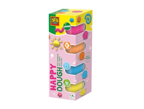 Plastilina SES Feel Good Happy 4X90G Masa 00512