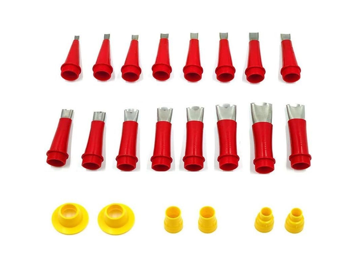 Herramientas De Sellado Linjou 22 Piezas Acero Inoxidable Para Cocina Baño Boquillas De Silicona Tamaño Variable