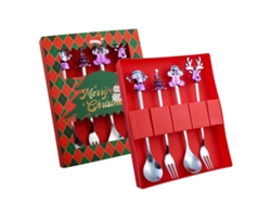 Set de Cubiertos Navideños - Cuchara de Acero Inoxidable RNEMITERY