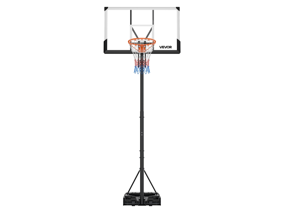 Canasta de baloncesto portátil con altura ajustable de 1,6 a 3,05 m para terrazas - Vevor