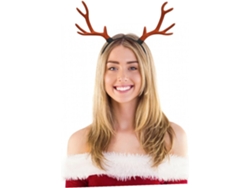 Tiara De Natal Com Rena - Acessório De Cabelo