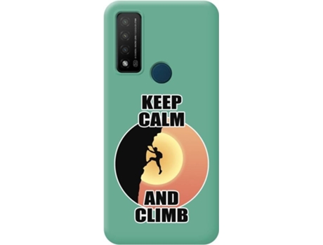 Carcasa para TCL 20 R 5G TUMUNDOSMARTPHONE Silicona Líquida Dibujos Verde