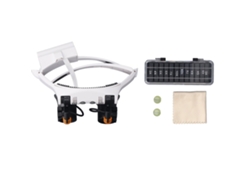 Lupa De Diadema Con Kit De Luz Led Fría Y Caliente 1.5x-10x Para Reparación De Circuitos Y Joyería