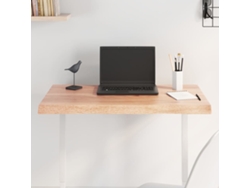 Tablero de mesa de roble tratado marrón claro con bordes naturales de DKD HOME DECOR