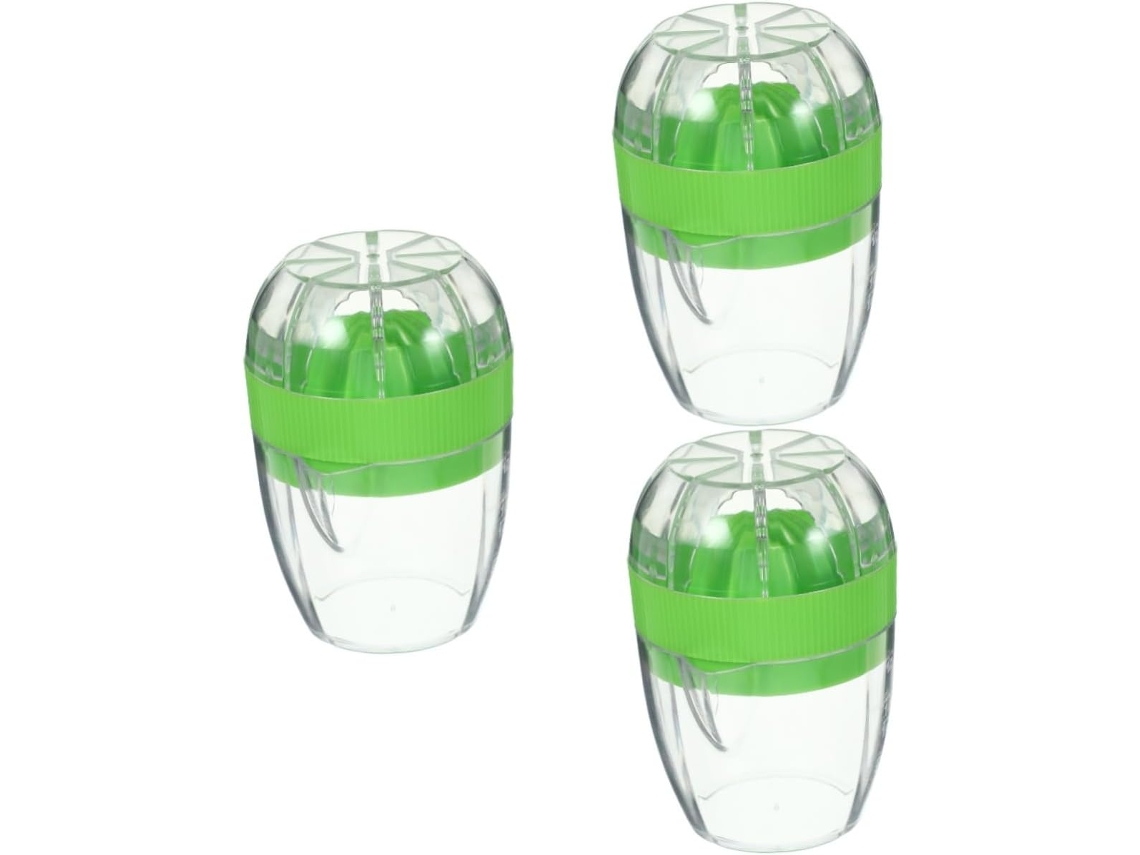 Juego de 3 exprimidores manuales portátiles para limones, cítricos y naranjas. Vayotoy