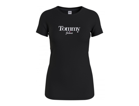 Blusa TOMMY JEANS Algodón Mujer (XS - Negro)
