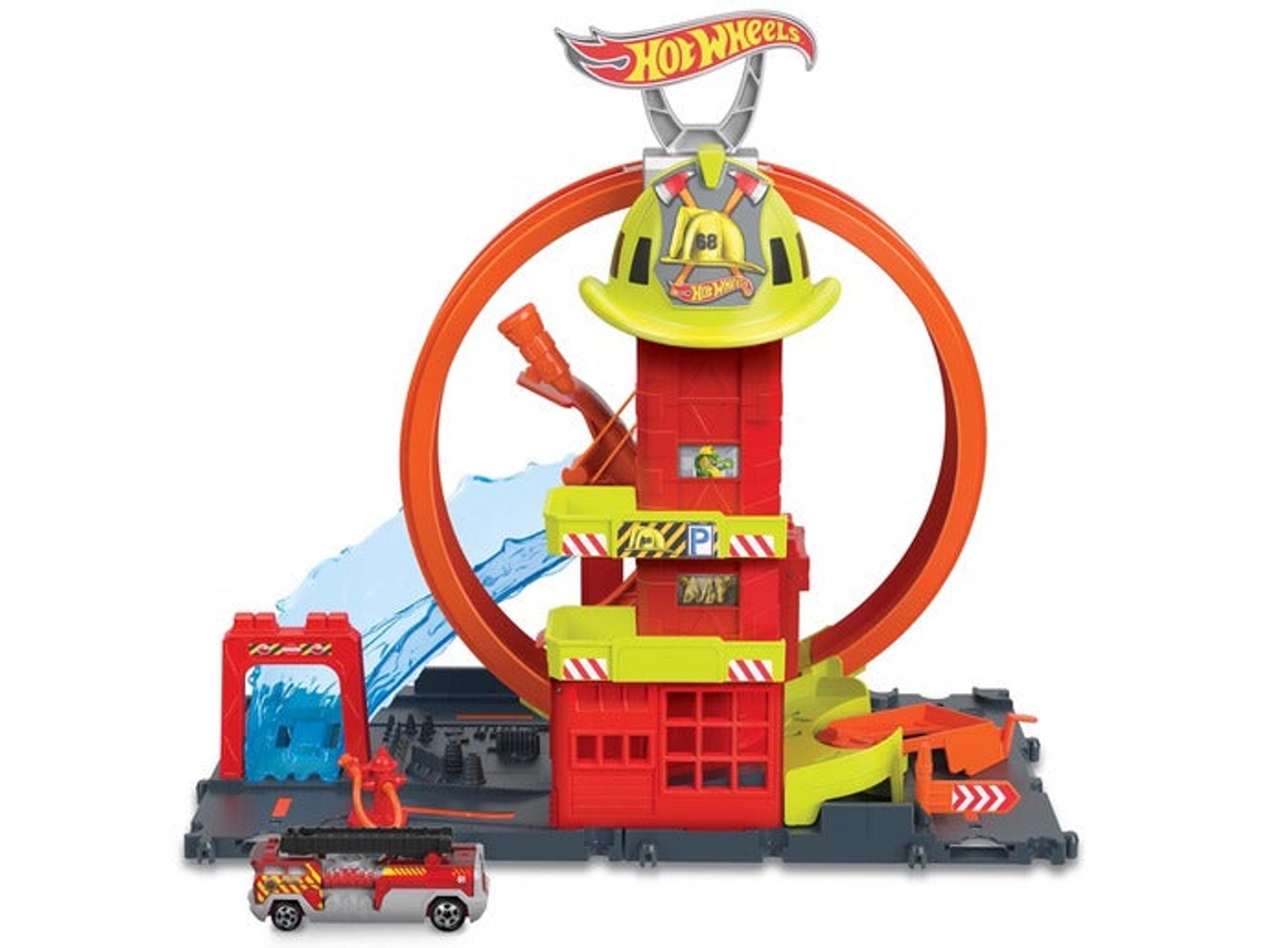 Hot Wheels  City Super Loop Parque de Bomberos
