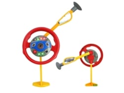 Volante eletrônico de brinquedo Rebe para crianças, diversão garantida no banco de trás, presente perfeito para o Dia das Crianças.