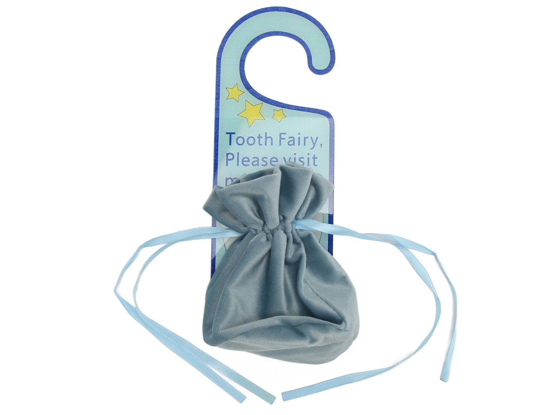 Portamonedas acrílico para dientes perdidos de Hada de los Dientes, para niños y niñas, color azul