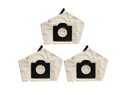 3 uds lavables para Karcher Wd3 bolsas de polvo bolsas de aspiradora de tela