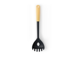 Cuchara Para Espaguetis Con Medida De Plástico 30Cm Negra Y Amarilla Tasty