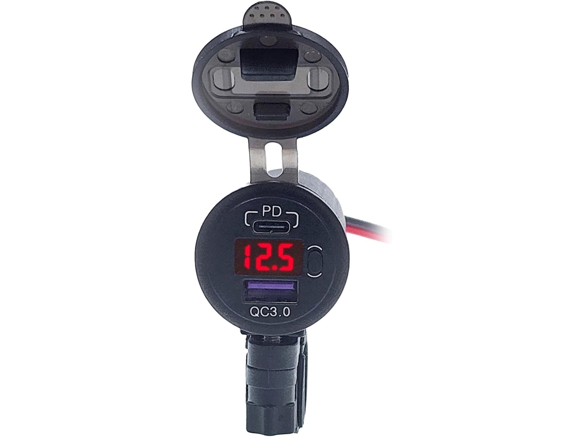 Cargador USB para motocicleta, cargador de teléfono USB para motocicleta, cargador USB para motocicleta con puerto USB Gokoco