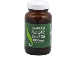 Complemento Alimentar HEALTH AID Aceite Semillas De Calabaza 1000 Mg (60 Cápsulas)
