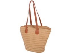 Bolsa De Palha Feminina, Linda Bolsa De Ombro Trançada Para Praia E Passeios.