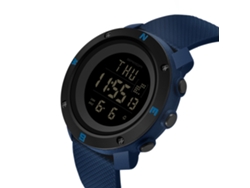 Reloj Digital Multifuncional Luminoso, Resistente Al Agua, Estilo Deportivo, Para Hombre Y Niño, Color Azul.