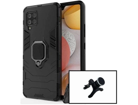 Kit Soporte Magnético y Funda Samsung Galaxy A42 5G Negro