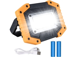 Foco Led Recargable De 30 W, Luz De Seguridad Con 3 Modos, Foco