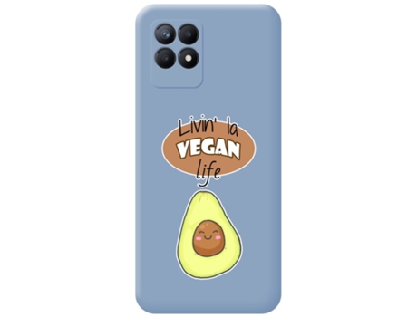 Carcasa Realme 8i TUMUNDOSMARTPHONE Silicona Líquida Dibujos Azul