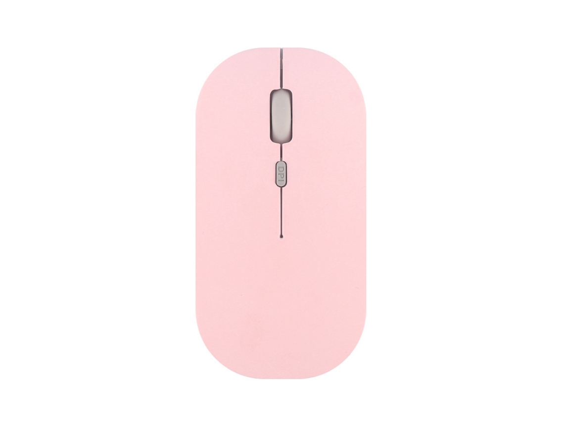 Ratón inalámbrico Bluetooth de 2,4 G con carga dual Yuysan, modelo rosa