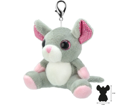 Peluche llavero WILD PLANET Ratón (4.5 x 9 x 8 cm)