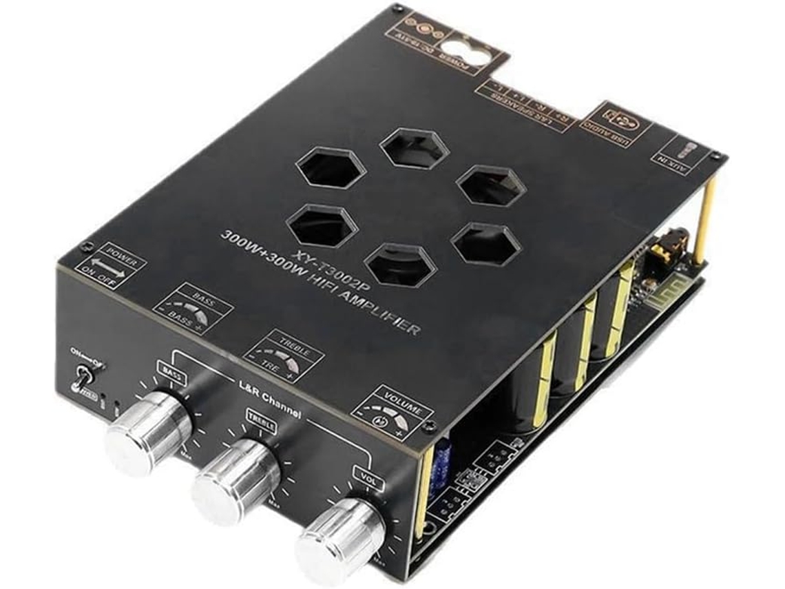 Placa Amplificadora De Audio Bluetooth Xy T3002p De 300 W X 2 Módulos
