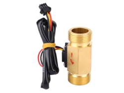 Sensor De Flujo Por Efecto Hall G3/4in Hilo Macho 1~30l/min Medidor De Caudal