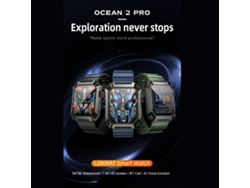 Reloj Inteligente Lokmat Ocean 2 Pro, Monitor De Salud Y Actividad Física, Bluetooth, Ip68, Compatible Con Android E Ios.