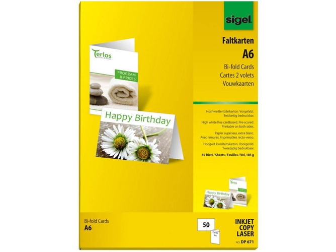 Papel Creativo SIGEL A6