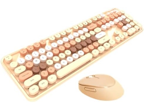 Teclado ELKUAIE Inalámbrico + Ratón (Inglés)