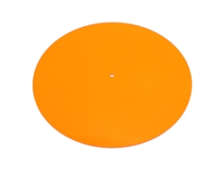 Almohadilla Acrílica Transparente Para Tocadiscos De 12 Pulgadas, Reduce El Ruido Estático, Color Naranja.