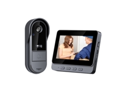 Timbre Inalámbrico Para Exteriores Resistente Al Agua, 1080p, Con Cámara Y Pantalla Ips De 4,3 Pulgadas, Videoportero Inalámbrico Czhhmart