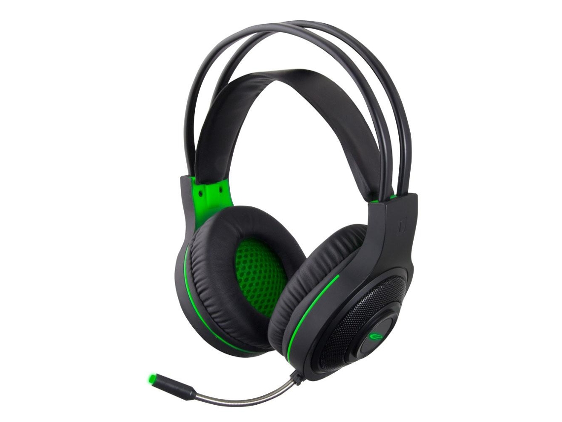 Auriculares Gaming Esperanza Egh430 Thunderbird Con Micrófono Negro Y Verde