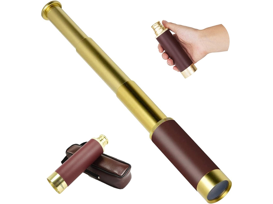 Monocular 25X30  Retractable Pirate Comes With Leather Case