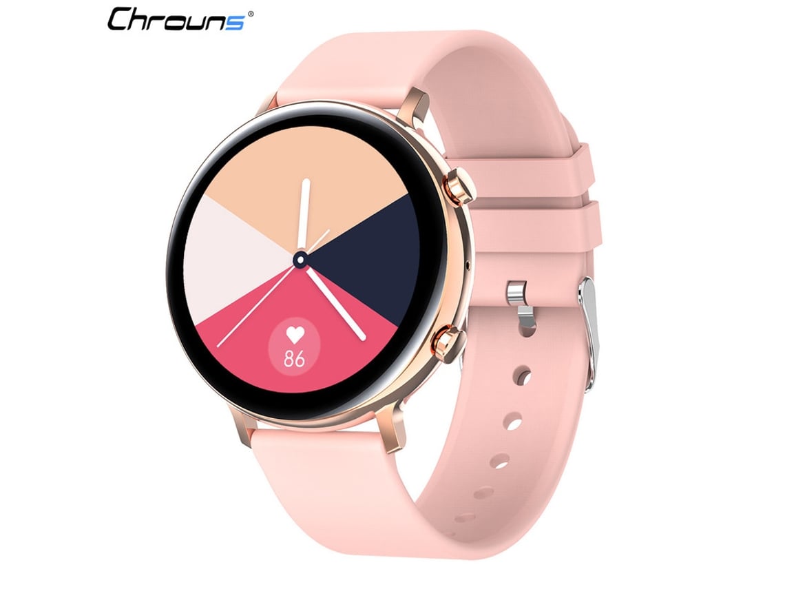 Smart Watch para mujer llamada inteligente para mujer deteccion de frecuencia cardiaca saludable para Android IOS BISBISOUS Worten.es